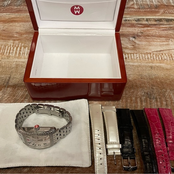 Michele Urban Mini Diamond Stainless Steel Watch - Picture 5 of 7